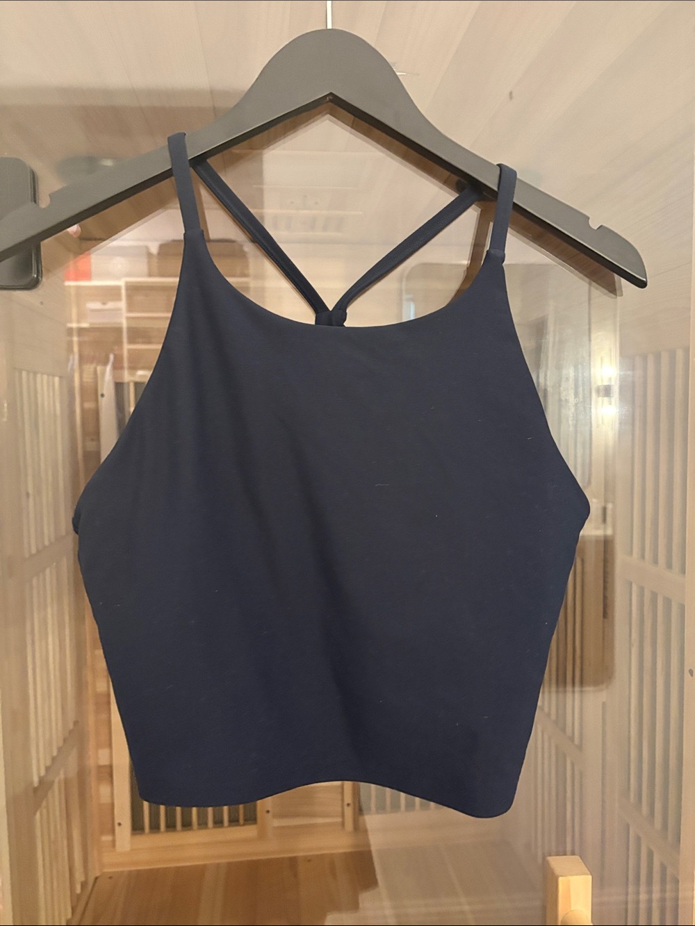 Old Navy Navy Blue High Neck Sports Bra